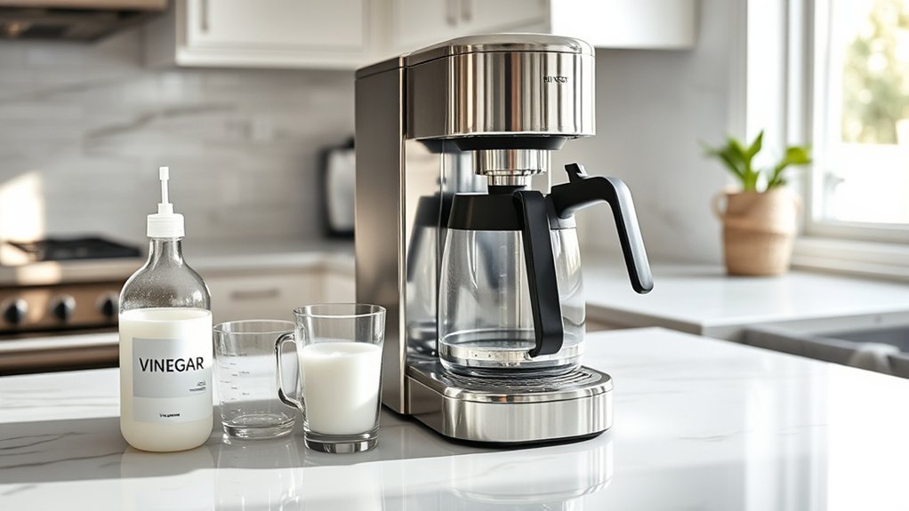 descale coffee maker regularly