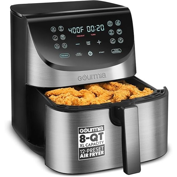 Gourmia 8 Qt Air Fryer with Digital Display