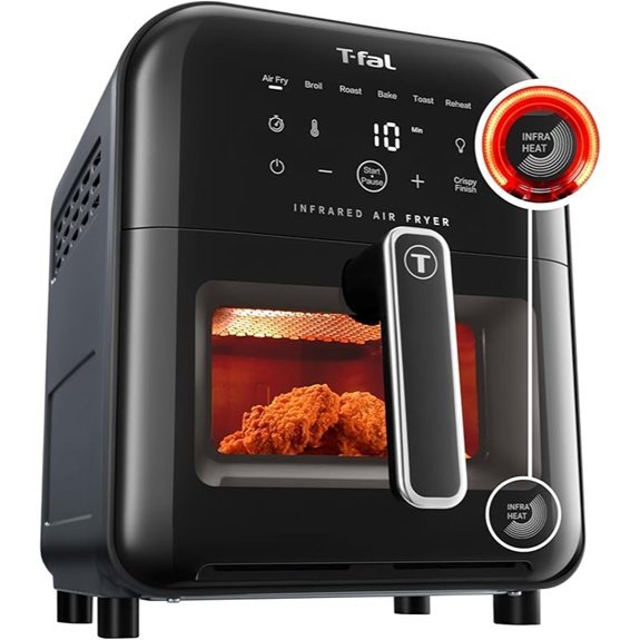 T-fal Infrared Air Fryer 6 Qt Digital Touch Screen