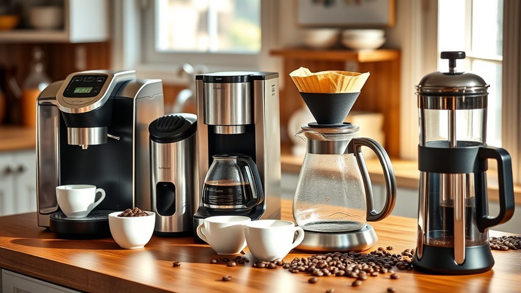 diverse coffee brewing techniques