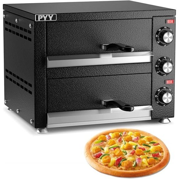 PYY Commercial 12 Inch Double Decker Pizza Oven