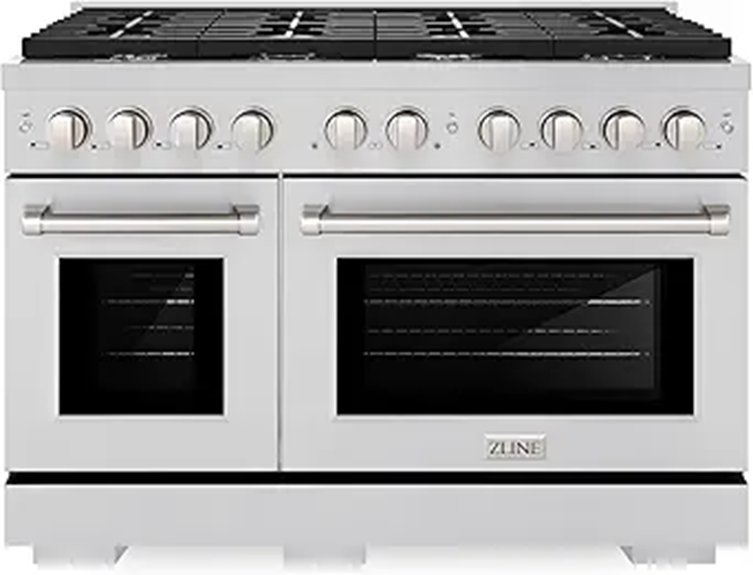 ZLINE 48 Paramount Double Oven Gas Range (SGR48)