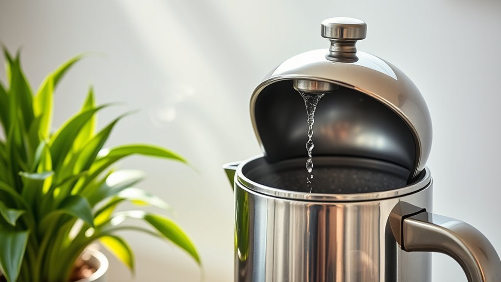 dry coffee maker lid