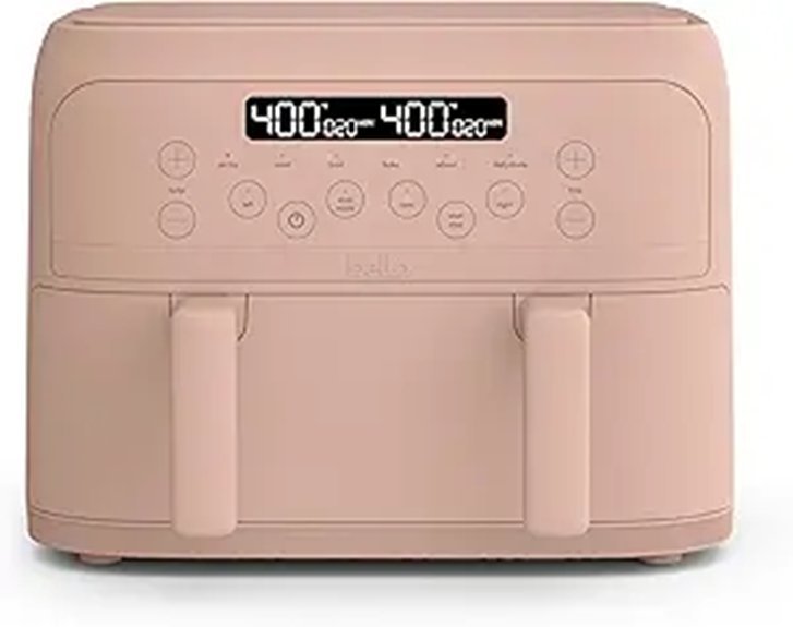 Bella 4 Qt TriZone Air Fryer with Dual Baskets