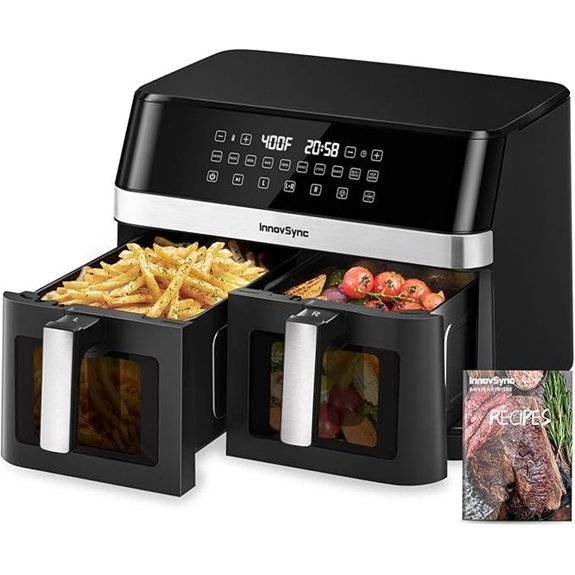 12QT Dual Zone Air Fryer with Touchscreen