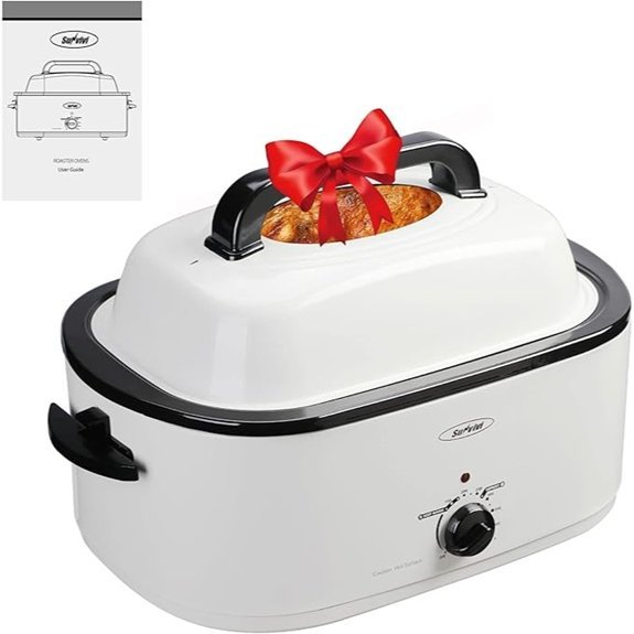 Sunvivi Electric Roaster Oven with Viewing Lid