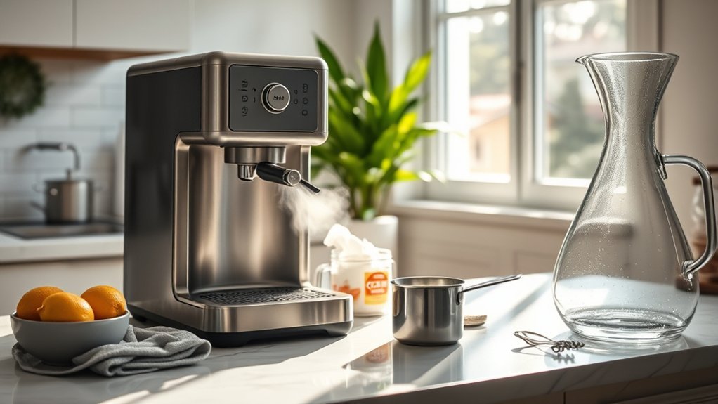 eliminate coffee maker odor