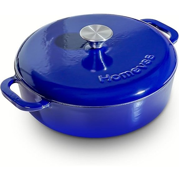 HomeVSS 5.5-Quart Enameled Cast Iron Dutch Oven