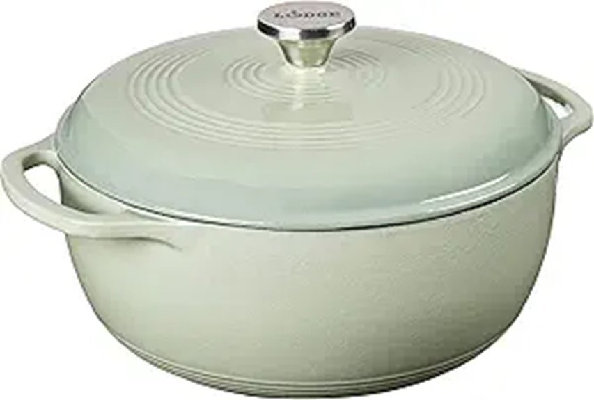 Lodge 6 Quart Enameled Cast Iron Dutch Oven