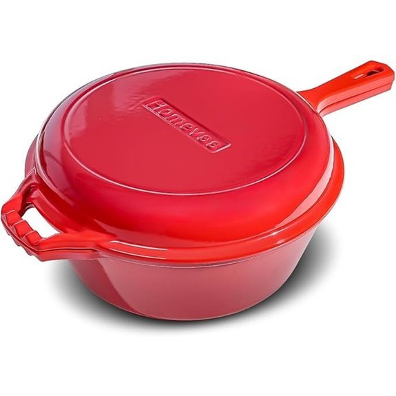 HomeVSS 6.5-Quart Enameled Cast Iron Dutch Oven