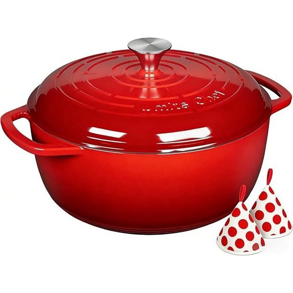 Umite Chef 6QT Enameled Cast Iron Dutch Oven