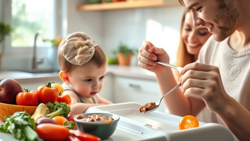 encourage meat puree acceptance