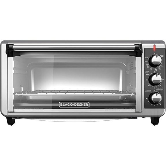 BLACK+DECKER 8-Slice Extra Wide Convection Toaster Oven