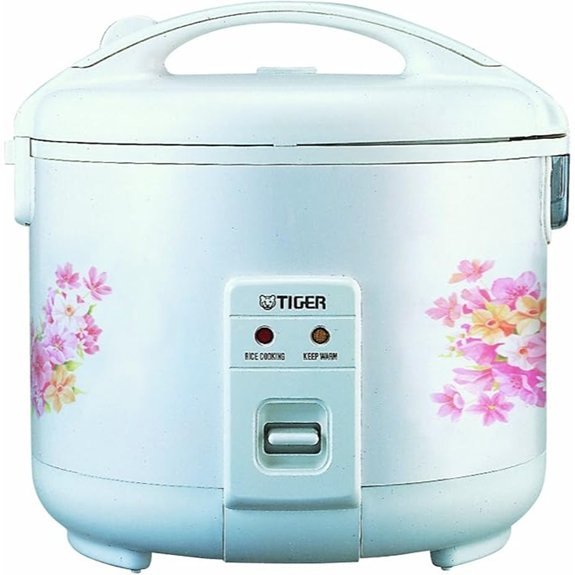Tiger JNP-0550-FL 3-Cup (Uncooked) Rice Cooker and Warmer Floral White