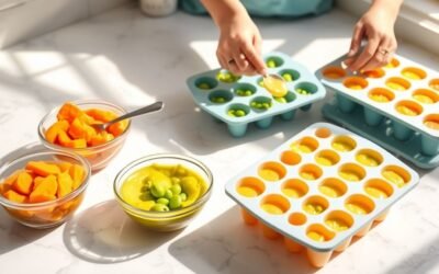 freeze baby food cubes