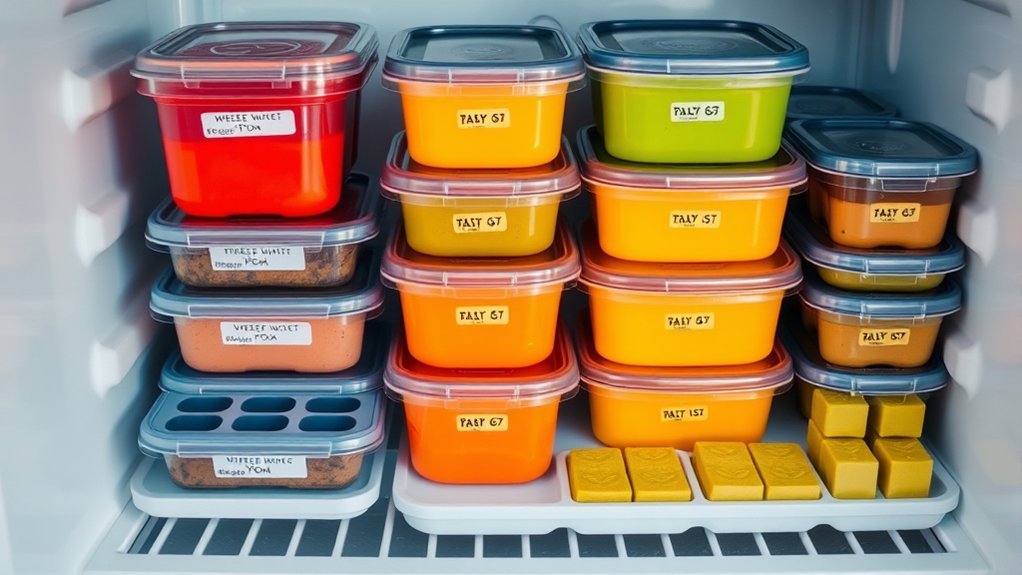 freeze baby food properly