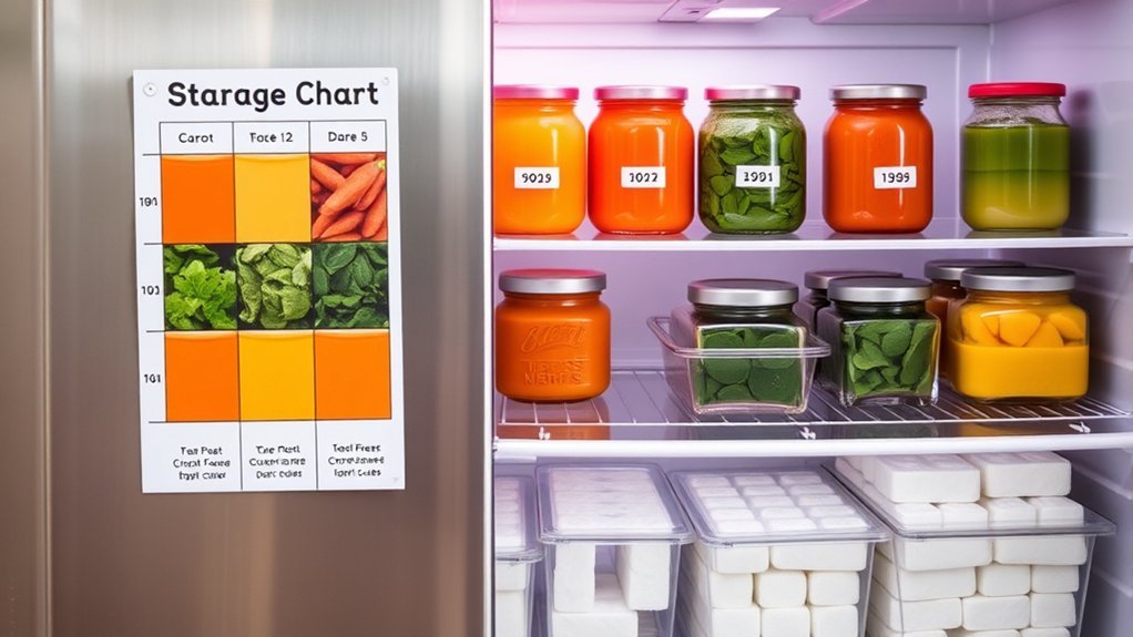 freeze baby food safely