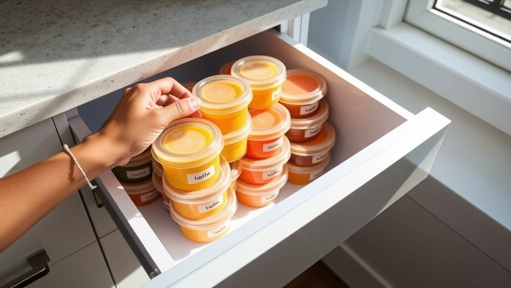 freezer stash for convenience