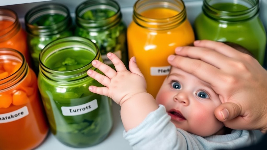 frozen baby food storage