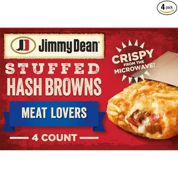 Jimmy Dean Stuffed Hash Browns Meat Lovers 4 ct (frozen)