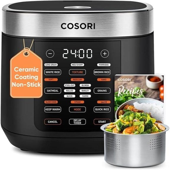 COSORI 10-Cup Rice Cooker with Fuzzy Logic