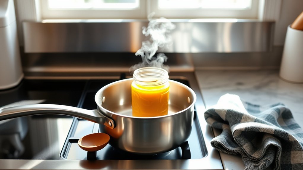 gentle water bath heating