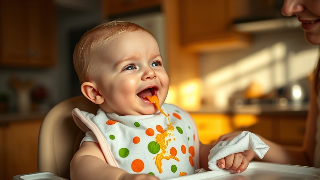 handling baby vomiting solids