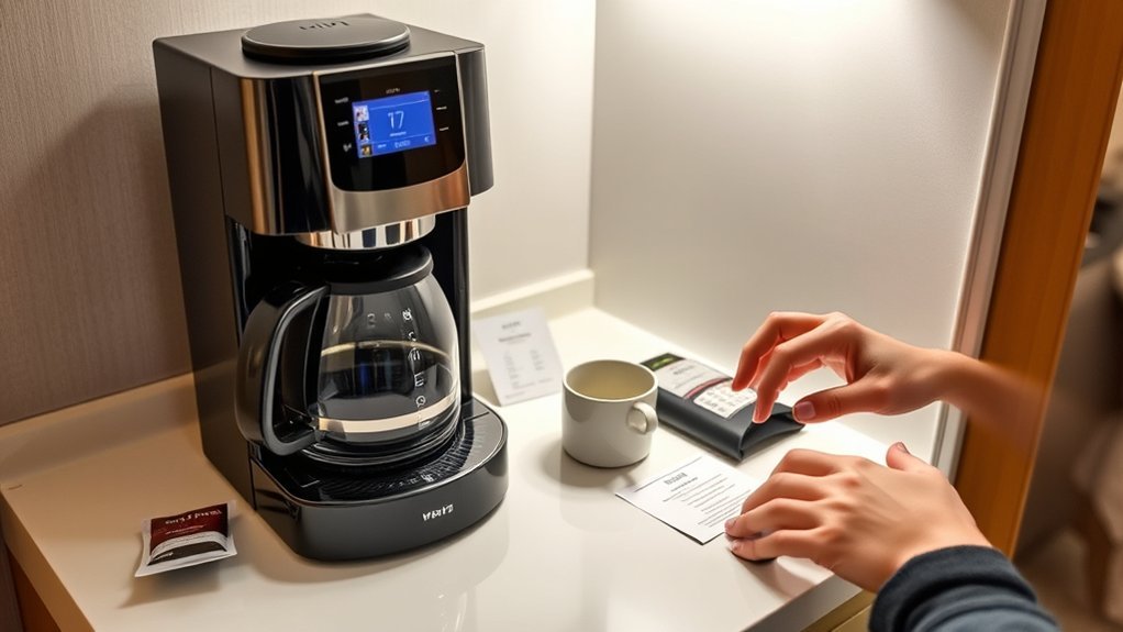 hotel coffee maker tips