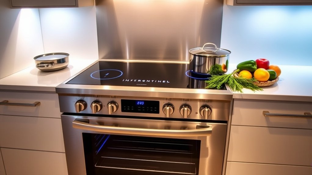 induction ranges with ovens
