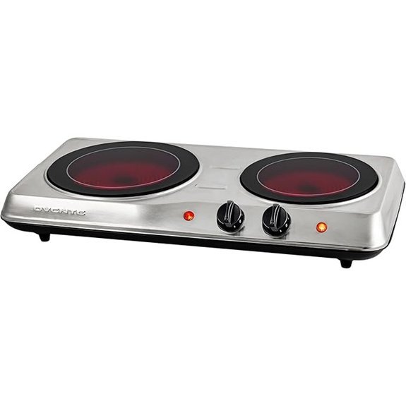 OVENTE Countertop Infrared Double Burner Hot Plate