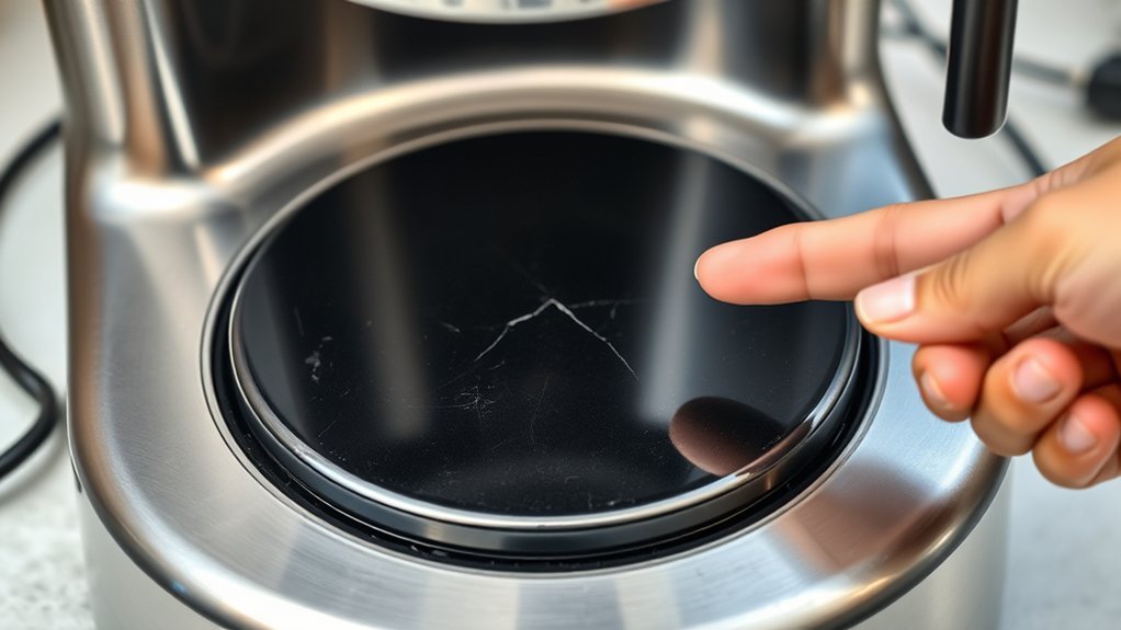 inspect for hot plate damage