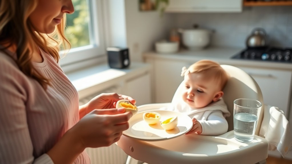 introduce eggs around six months