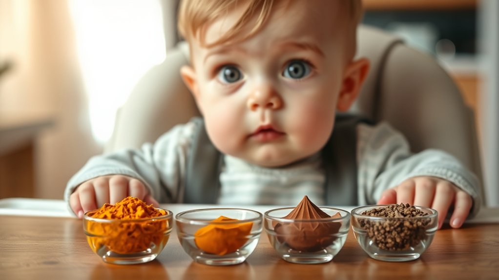 introduce mild spices gradually