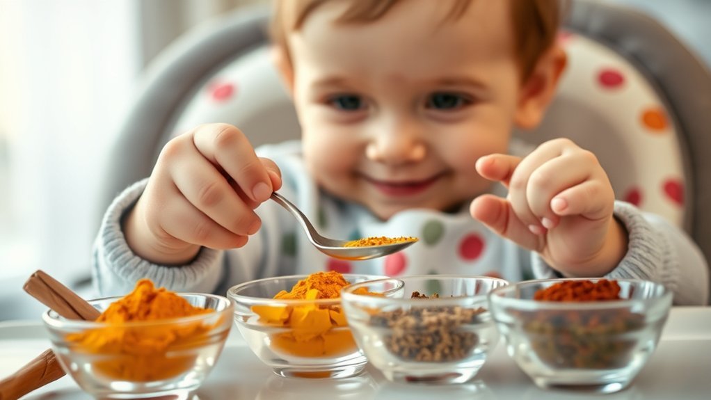 introduce mild spices gradually