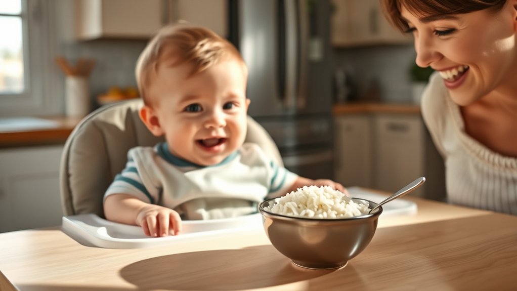 introduce rice at six months