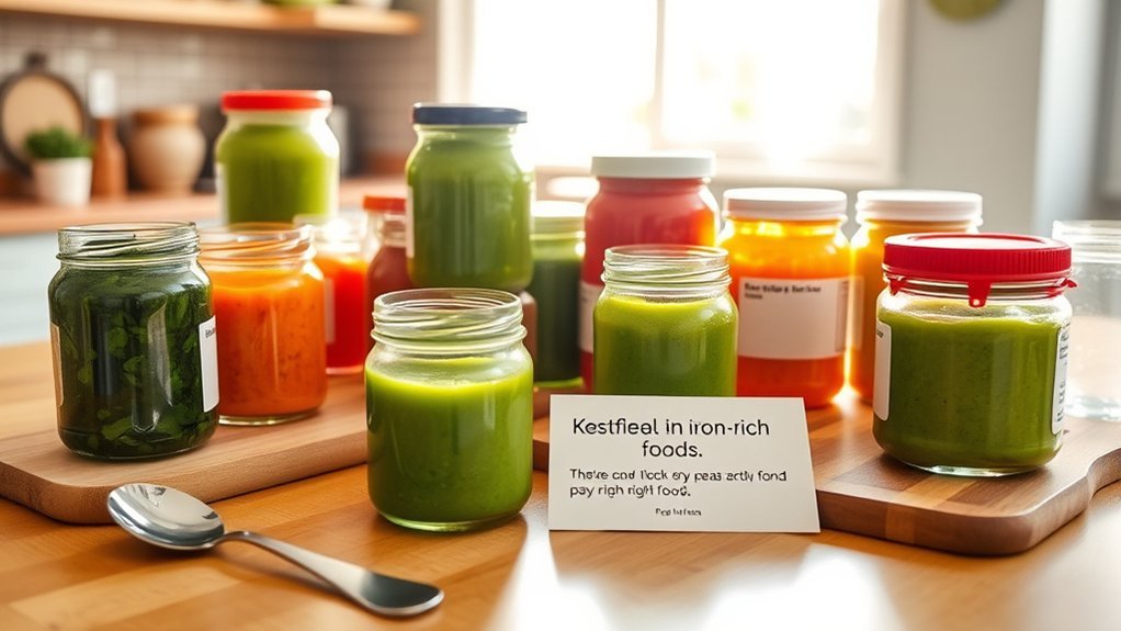 iron content in baby food