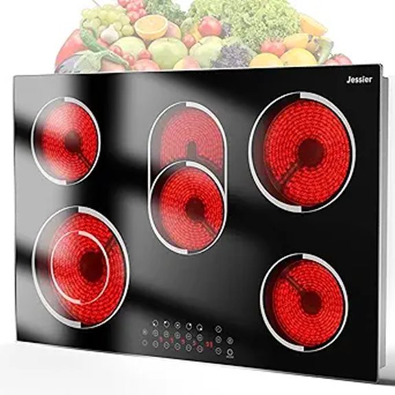 Jessier 30 Inch Electric Cooktop with 5 Burners
