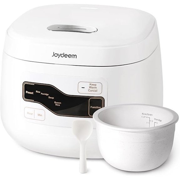 Joydeem Ceramic Rice Cooker with Pure Inner Pot
