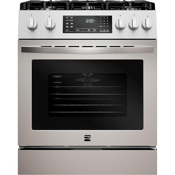 Kenmore Front Control Gas Range Oven with 5 Burners