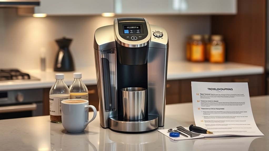 keurig brewing troubleshooting guide