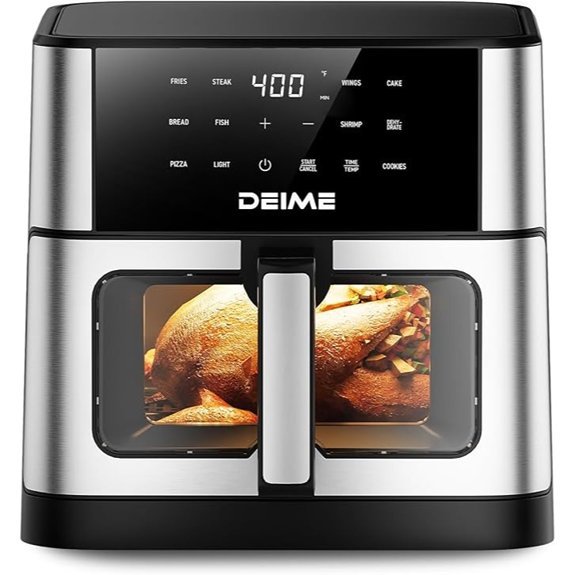 DEIME 10.2 QT Oilless Air Fryer with Presets