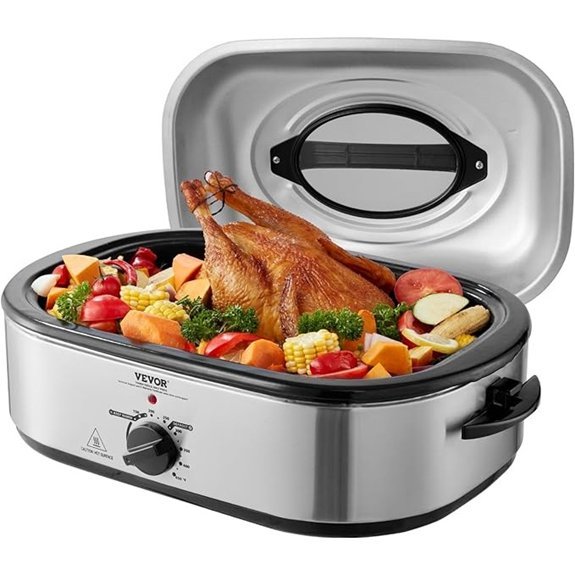 VEVOR 22 QT Electric Turkey Roaster Oven