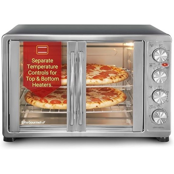Elite Gourmet 47.5Qt Convection Oven with Pizza Racks