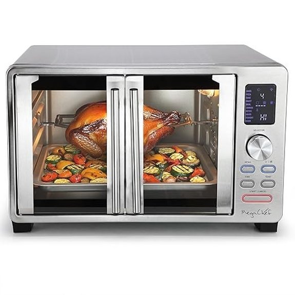 MegaChef 25L Digital Electric French Door Oven