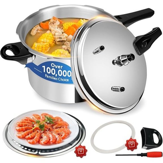 10 Qt Induction Compatible Pressure Cooker