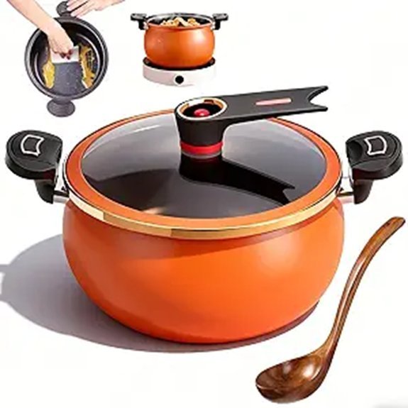 2026 Multifunctional 8QT Non-stick Pressure Cooker