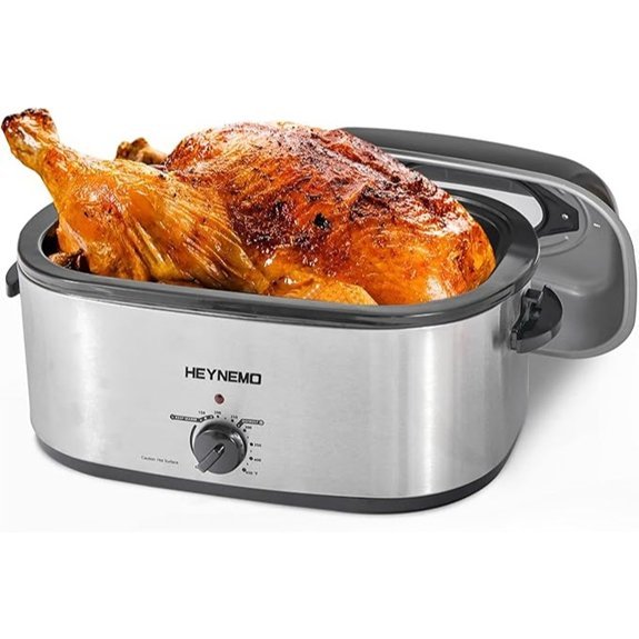28 Quart Electric Roaster Oven with Self-Basting Lid