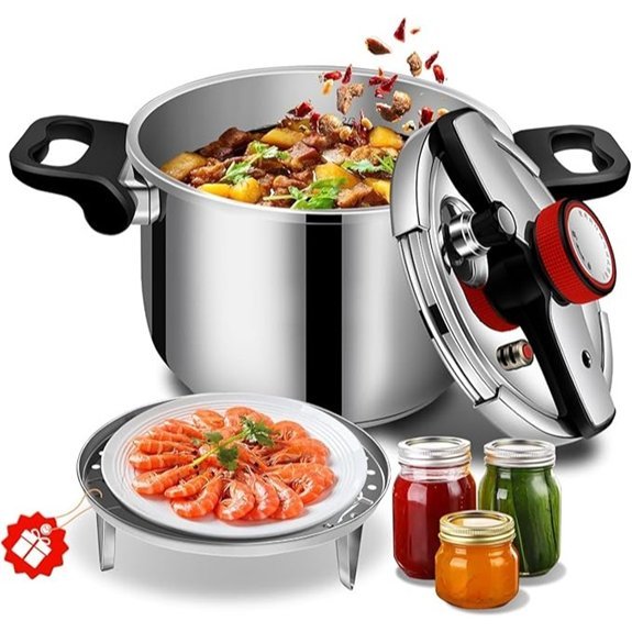 Stainless Steel 10 Quart Pressure Cooker