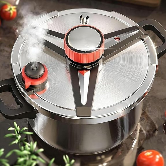 18/8 Stainless Steel Pressure Cooker 10 QT