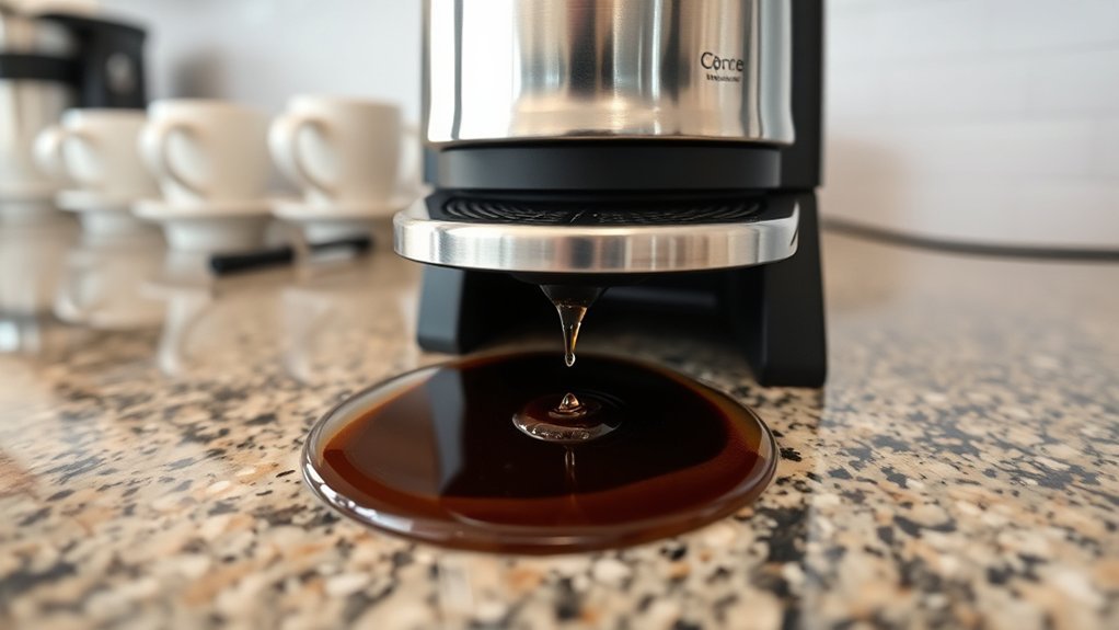 leaking coffee maker issues